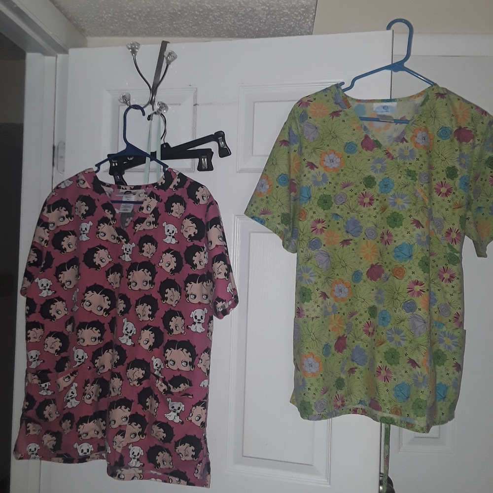 Nurse scrub tops